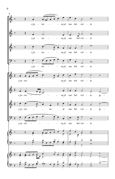 Dormiva dolcemente - Version for SATB/SATB Chorus unaccompanied image number null