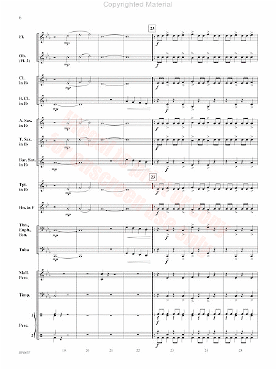 Aftershock Concert Band scores gallery preview page 7