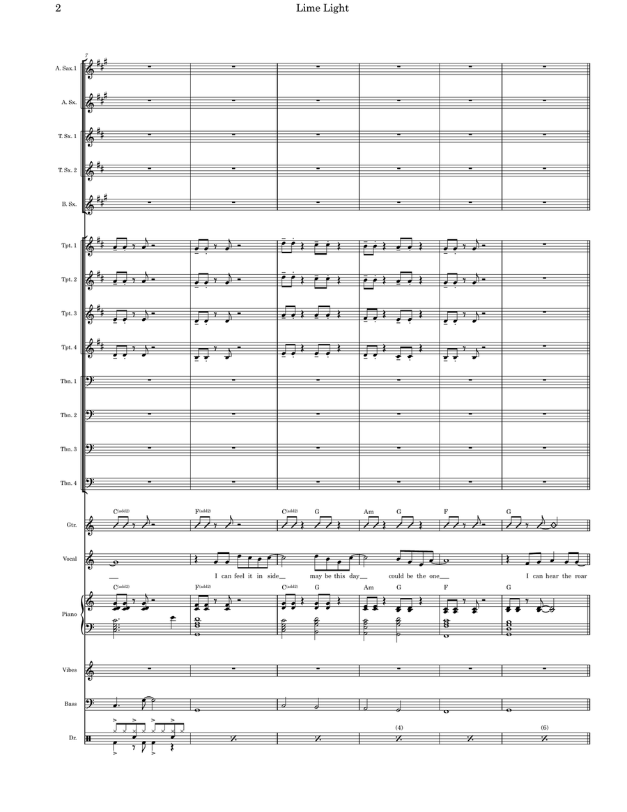 Limelight Jazz Ensemble scores gallery preview page 2