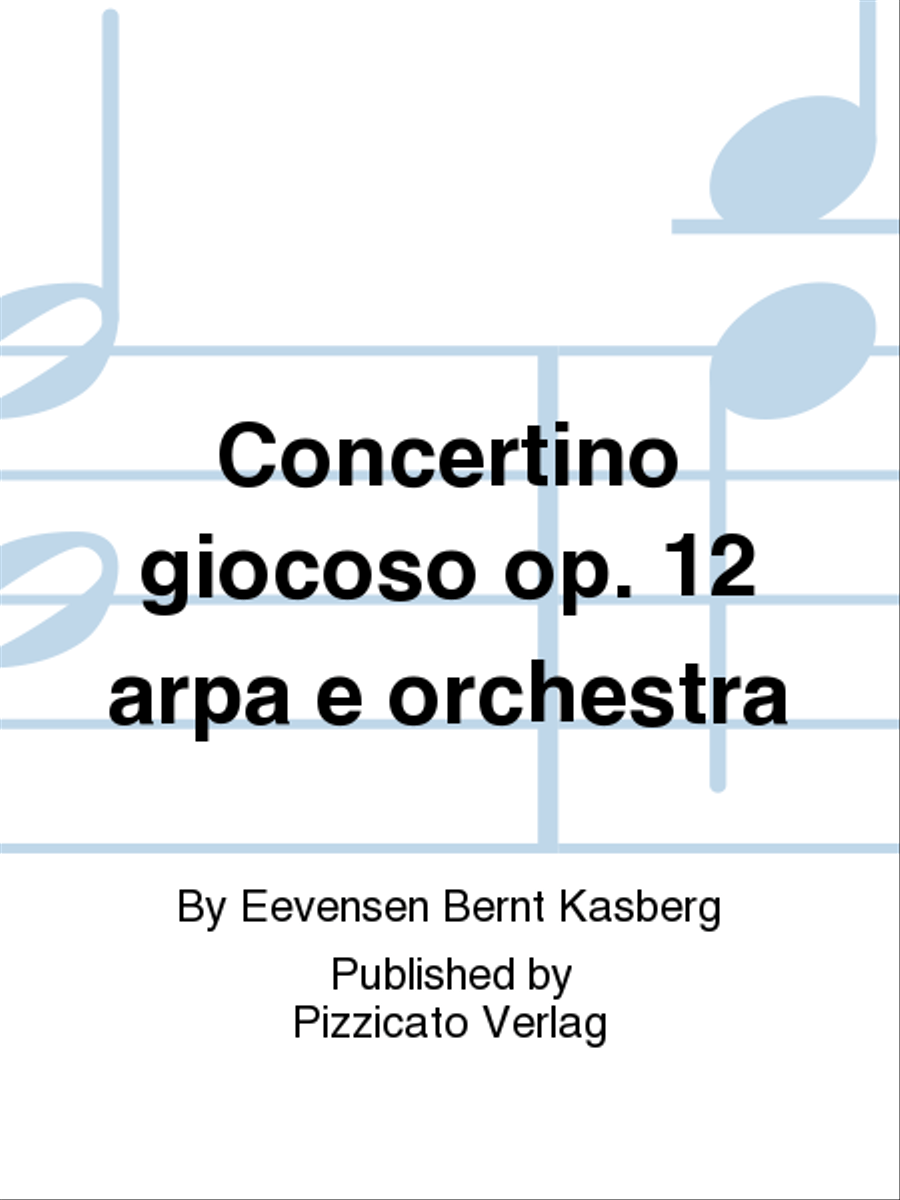 Concertino giocoso op. 12 arpa e orchestra Score scores gallery preview page 1