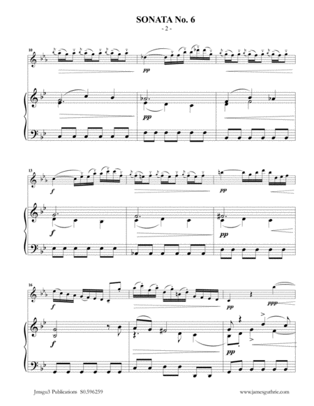 Vivaldi: Sonata No. 6 for Alto Flute & Piano image number null