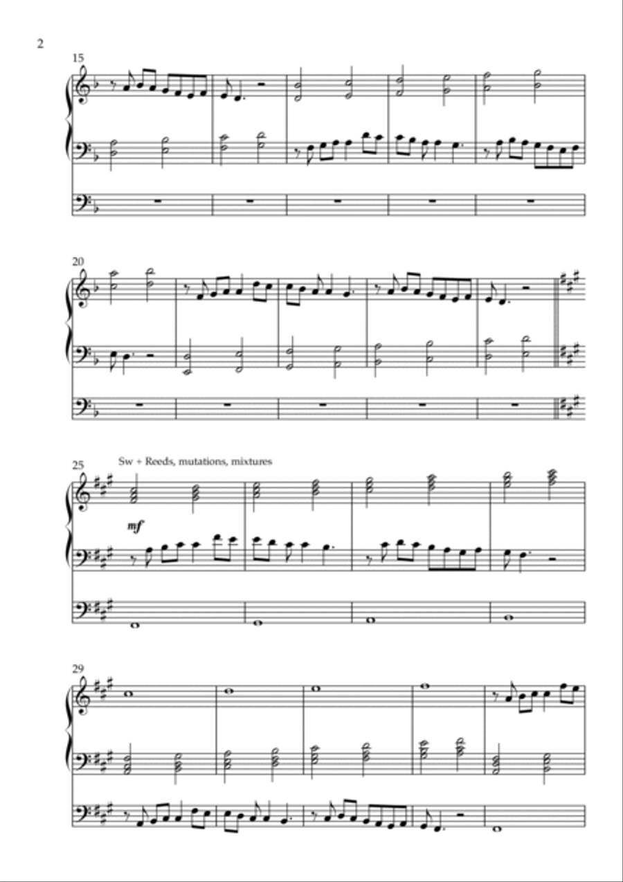 Litany on Rorate caeli, Op. 169 (Organ Solo) by Vidas Pinkevicius Organ Solo scores gallery preview page 2