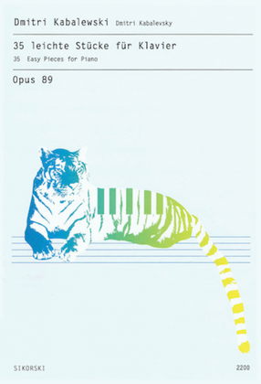 Book cover for 35 Easy Pieces for Piano, Op. 89