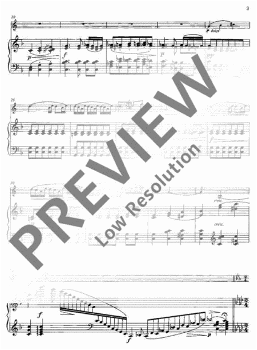 Variations of a Swiss Folksong Horn scores gallery preview page 4