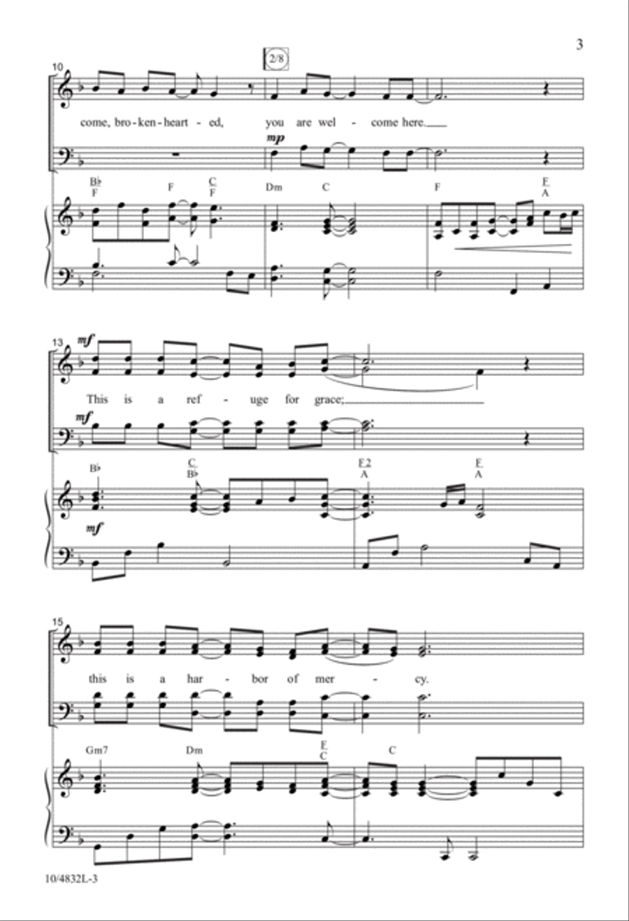 You Are Welcome Here 4-Part scores gallery preview page 3