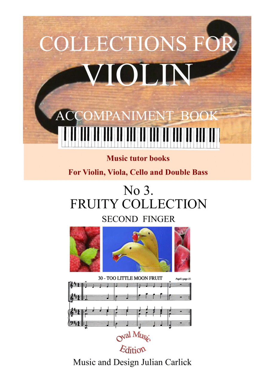 Fruity Collection : Collections for Violin Volume 3 - ACCOMPANIMENT Violin scores gallery preview page 1
