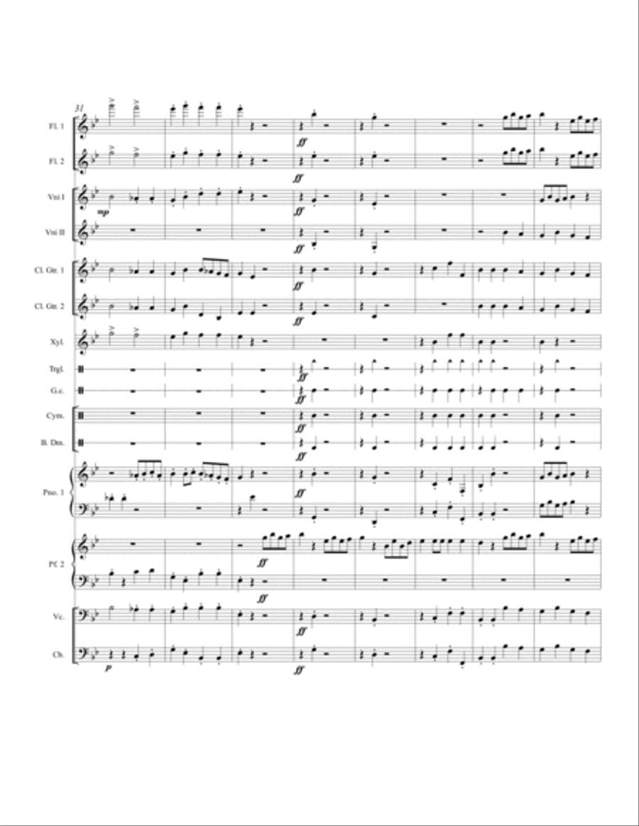 Fossils Flute scores gallery preview page 5
