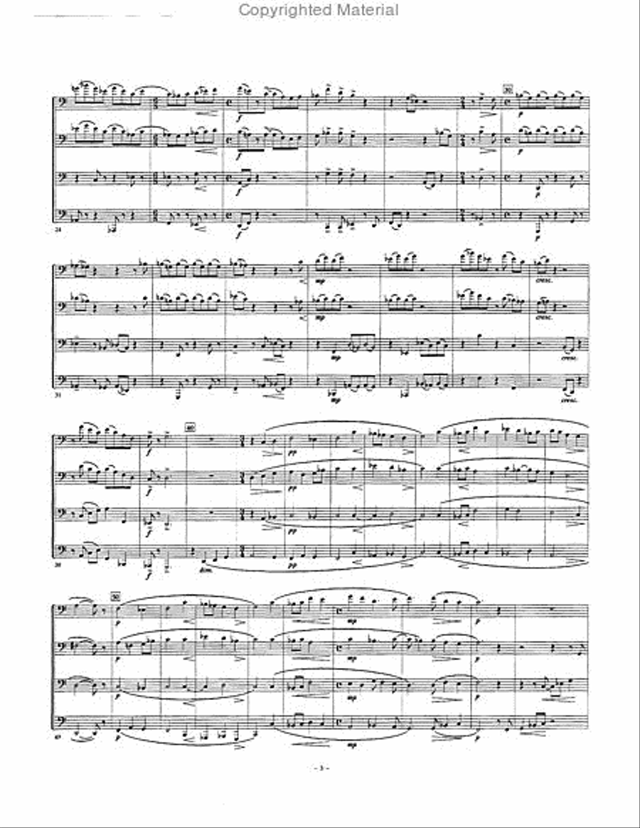 Suite No 2 for Tuba Quartet EETT scores gallery preview page 3