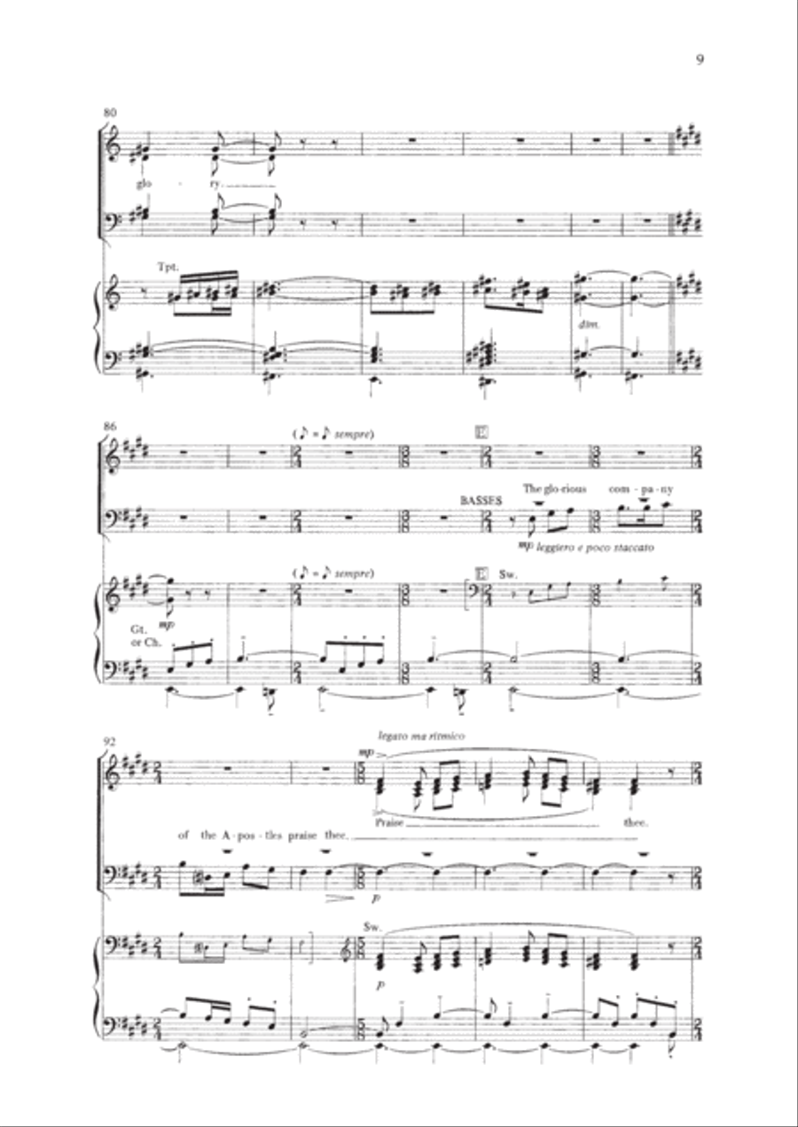 Te Deum 4-Part scores gallery preview page 9