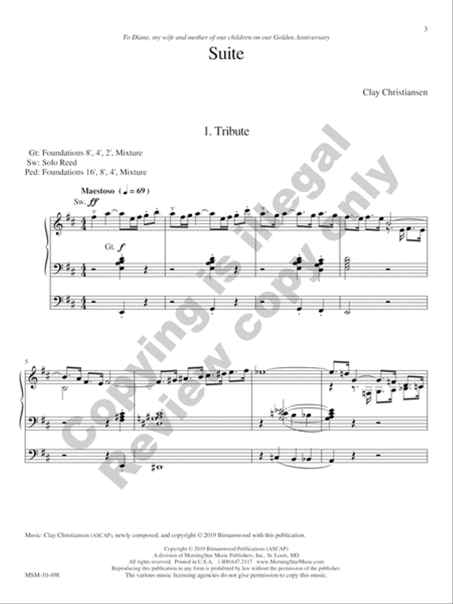 Suite Organ scores gallery preview page 3