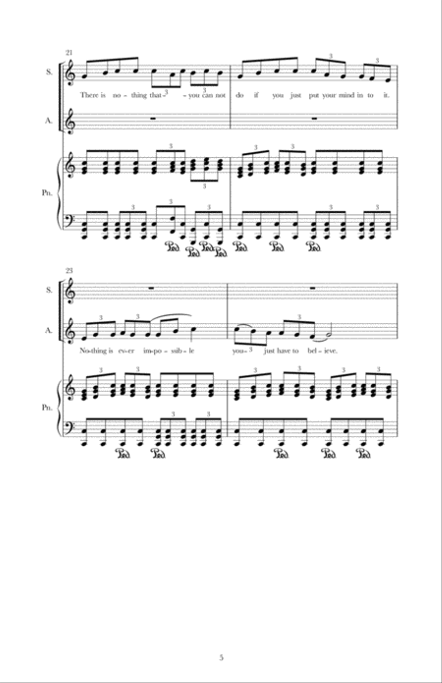 Let Us Go Voice scores gallery preview page 5