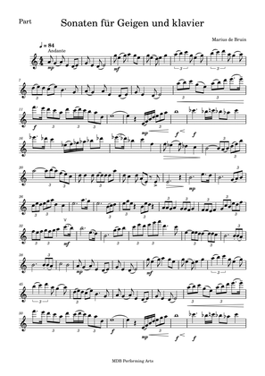 Violin Sonata Violin Part