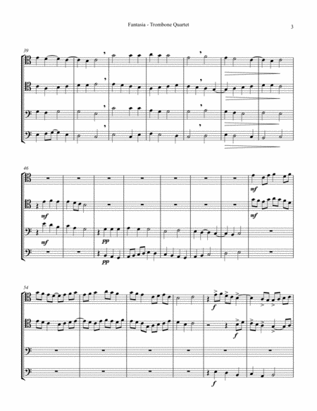 Fantasia on Es ist ein Ros entsprungen for Trombone Quartet
