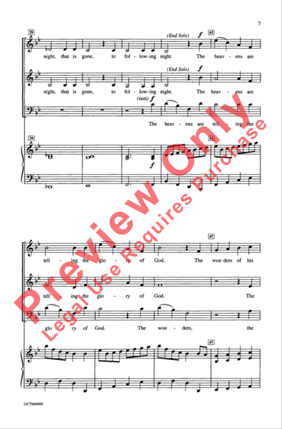 The Heavens Are Telling The Heavens Are Telling 3-Part scores gallery preview page 7