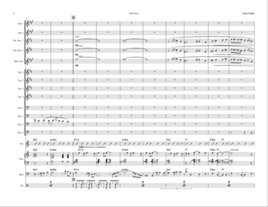 Quiet Nights Of Quiet Stars (Corcovado) Jazz Ensemble scores gallery preview page 6