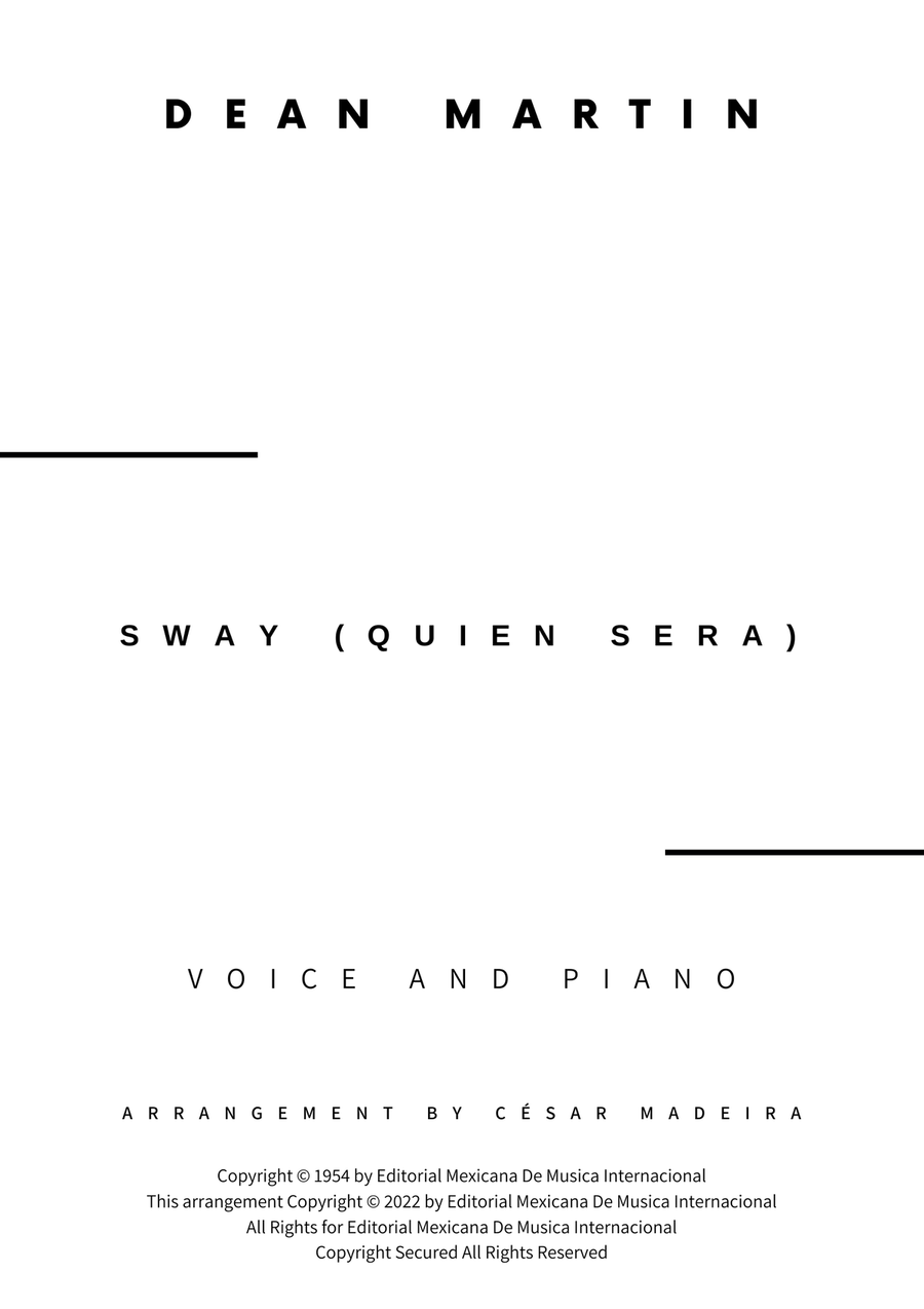 Sway (quien Sera) Sway (quien Sera) Piano, Vocal scores gallery preview page 2