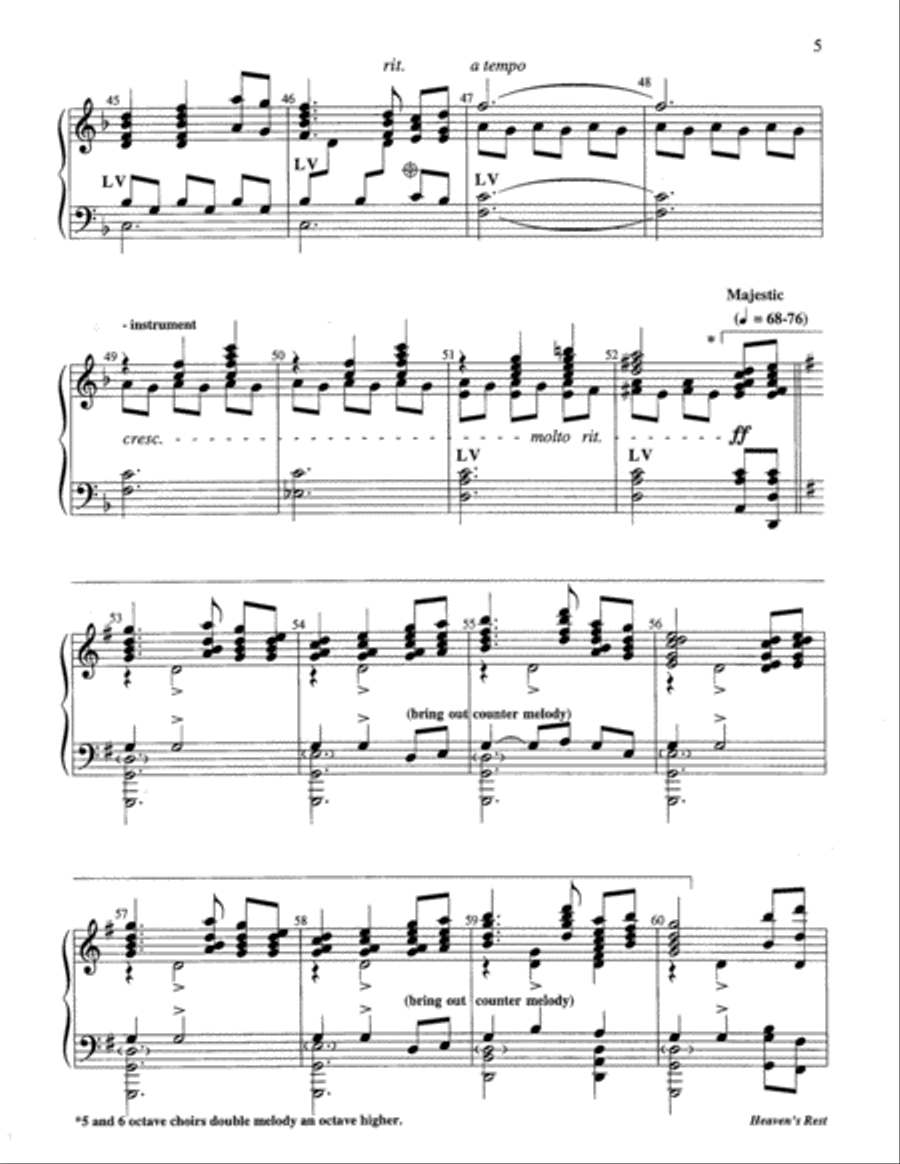 Heaven's Rest 5-Octaves scores gallery preview page 11