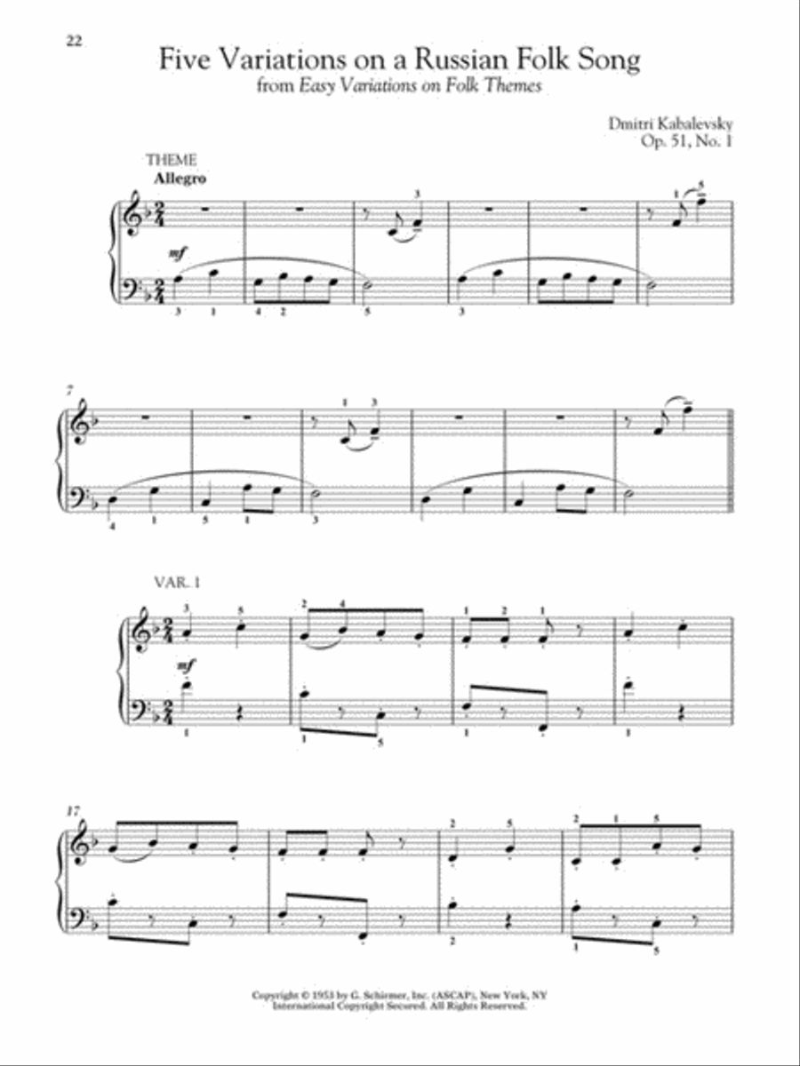Dmitri Kabalevsky - Selected Piano Pieces Dmitri Kabalevsky - Selected Piano Pieces Piano Solo scores gallery preview page 7