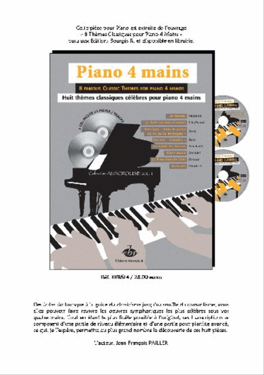La Moldau (Collection Anacrouse) Piano Duet scores gallery preview page 4