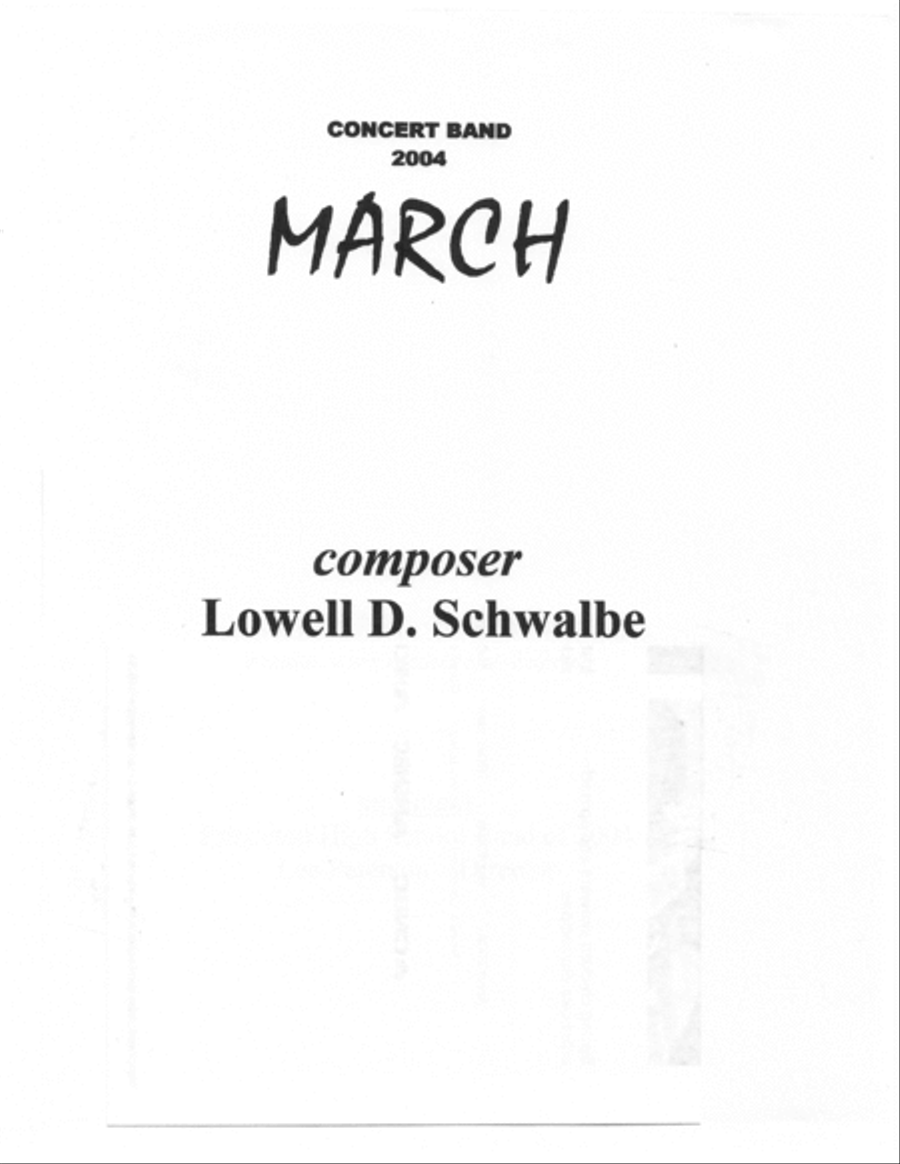 March (2004) Small Ensemble scores gallery preview page 2