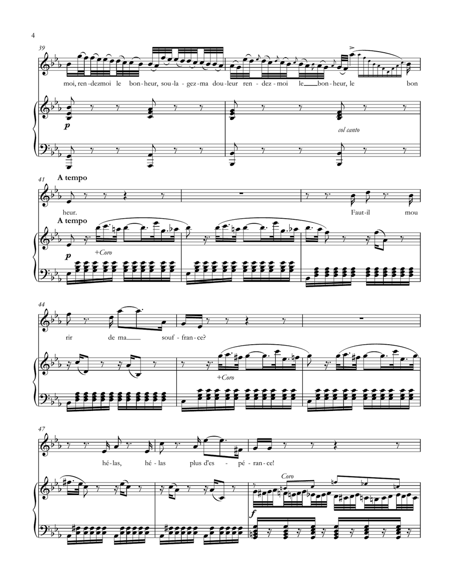 En proie à la tristesse from Le comte Ory - Comtesse Adèle-only Solo Audition/Recital Cut Soprano Voice scores gallery preview page 4