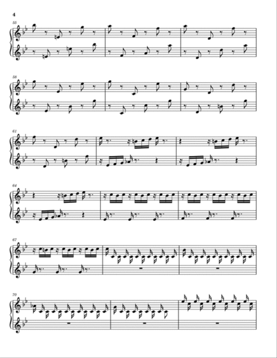 Summer Piano Vivaldi Piano Solo scores gallery preview page 4