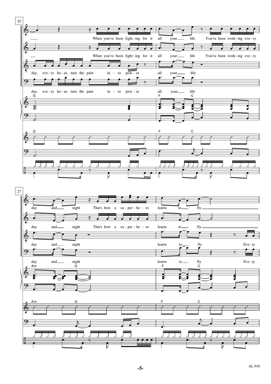 Superheroes Superheroes 4-Part scores gallery preview page 5