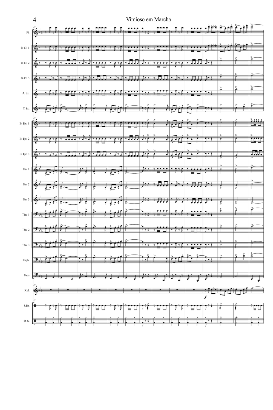 Vimioso em Marcha Marching Band scores gallery preview page 4