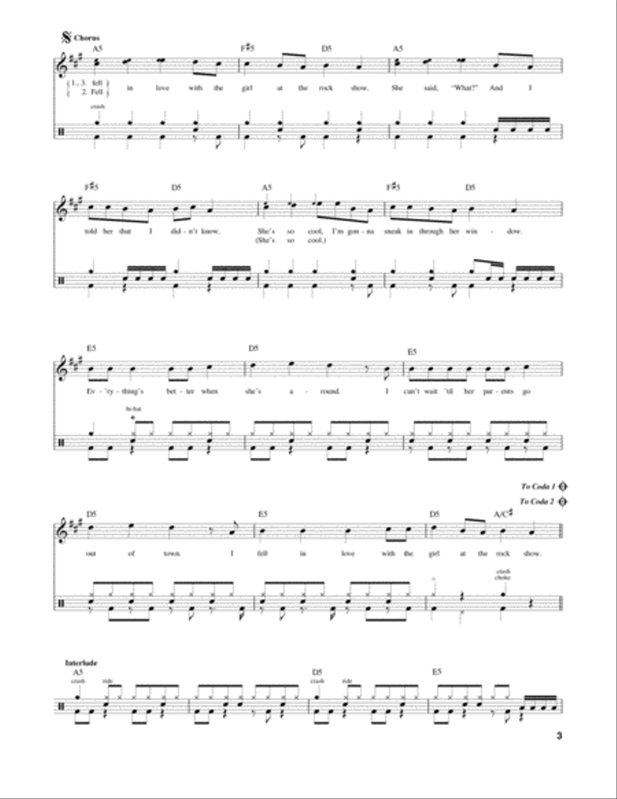 The Rock Show Drum Set scores gallery preview page 3