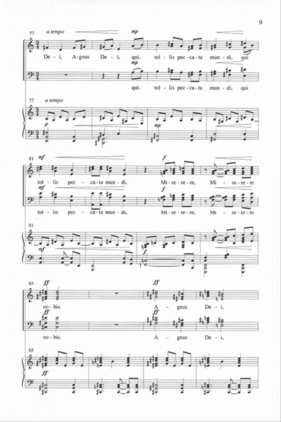 Agnus Dei - SATB 4-Part scores gallery preview page 8