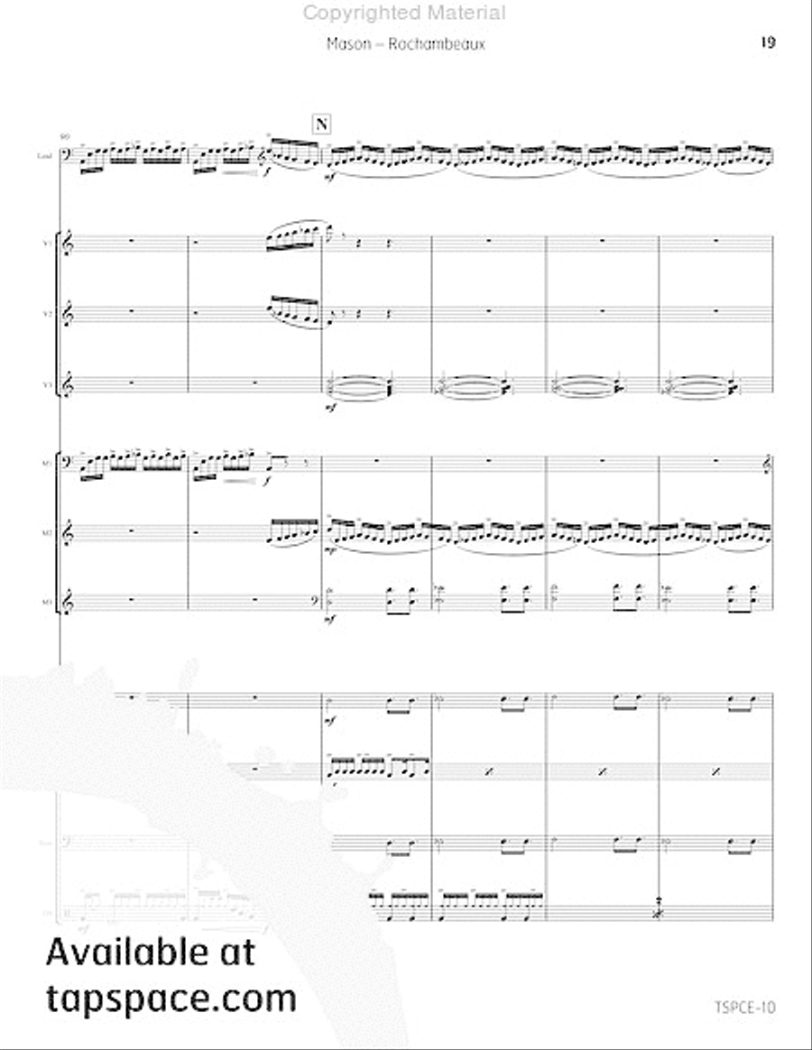 Rochambeaux Percussion Ensemble scores gallery preview page 24