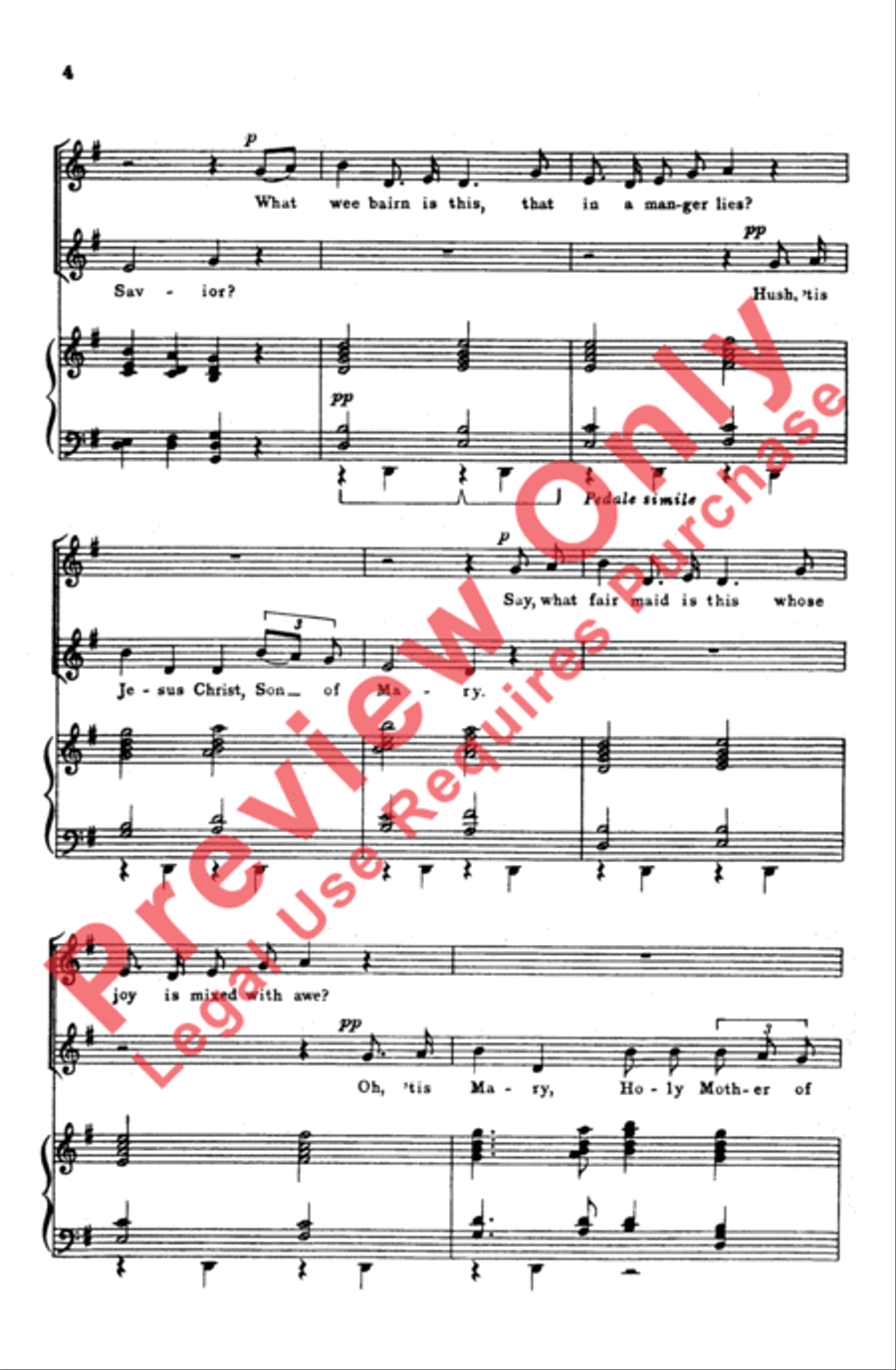 What Strangers Are These? (Noel Ecossais) Women's Choir scores gallery preview page 4