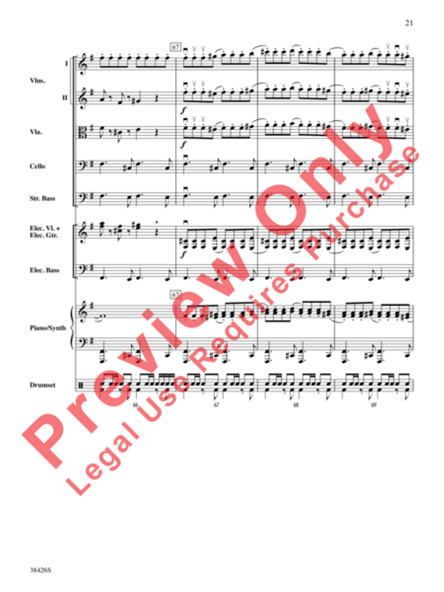 A Mad Russian's Christmas String Orchestra scores gallery preview page 22