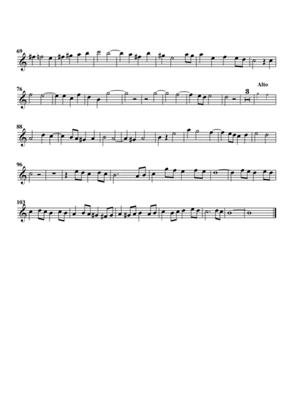 Aus der Tiefe Not schrei ich zu dir from Klavieruebung III, BWV 686 (arrangement for 6 recorders)
