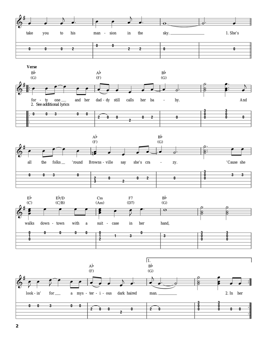 Delta Dawn Acoustic Guitar scores gallery preview page 2
