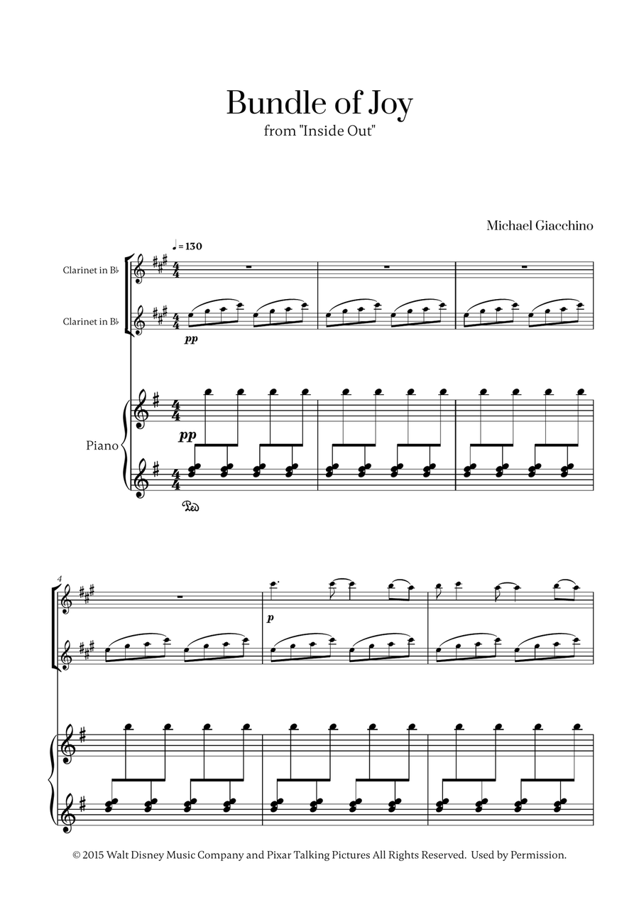 Bundle Of Joy Bundle Of Joy Clarinet Duet scores gallery preview page 1