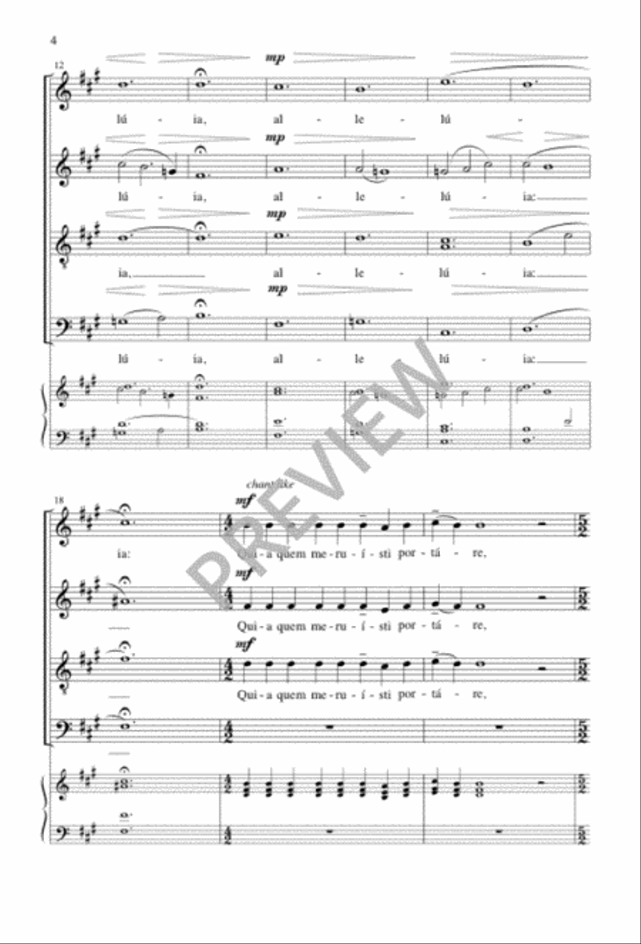 Regina caeli Divisi scores gallery preview page 4