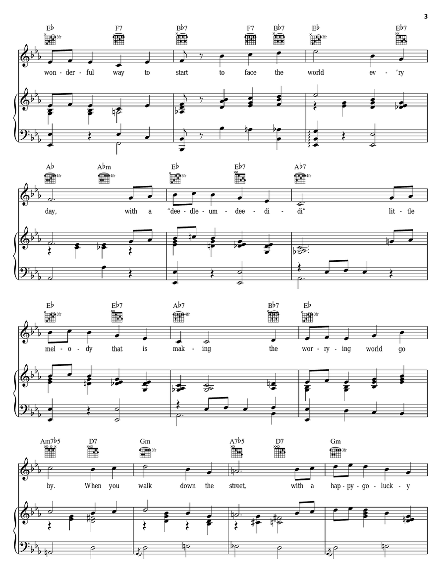 A Shine On Your Shoes Piano, Vocal, Guitar scores gallery preview page 3