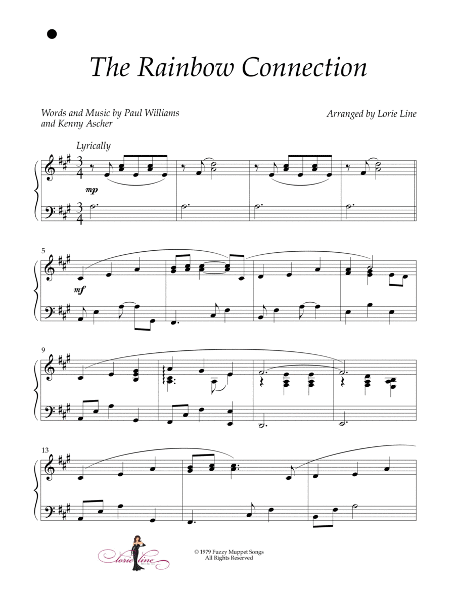 The Rainbow Connection Piano Solo scores gallery preview page 1