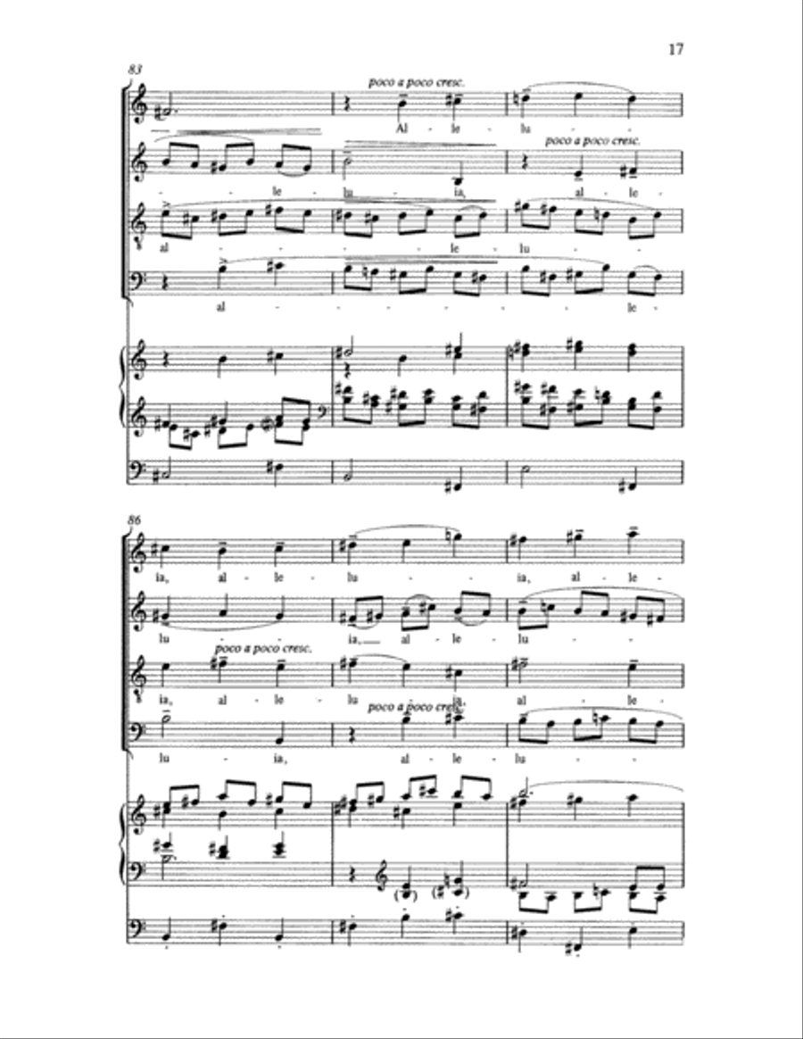 A Song to the Lamb 4-Part scores gallery preview page 10