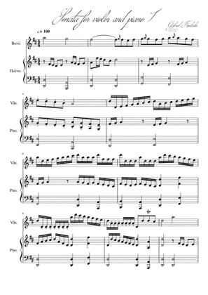 Sonata for violin and piano 1