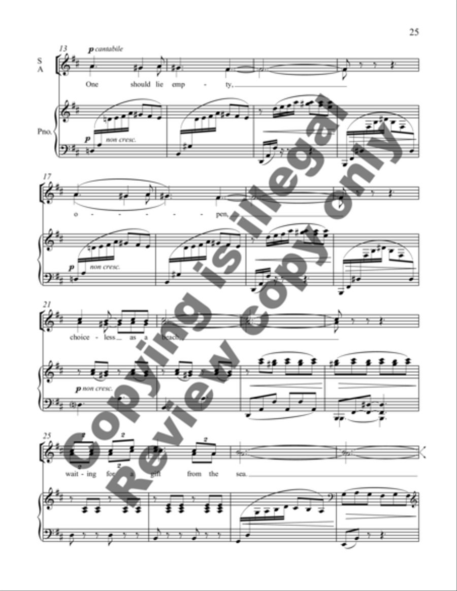 Lessons from the Sea (Cantata) SSAA scores gallery preview page 24
