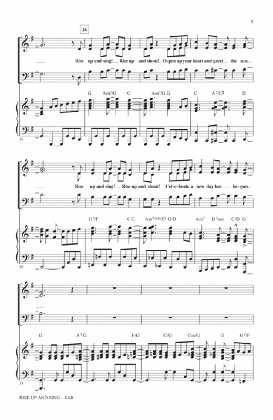 Rise Up And Sing 3-Part scores gallery preview page 3