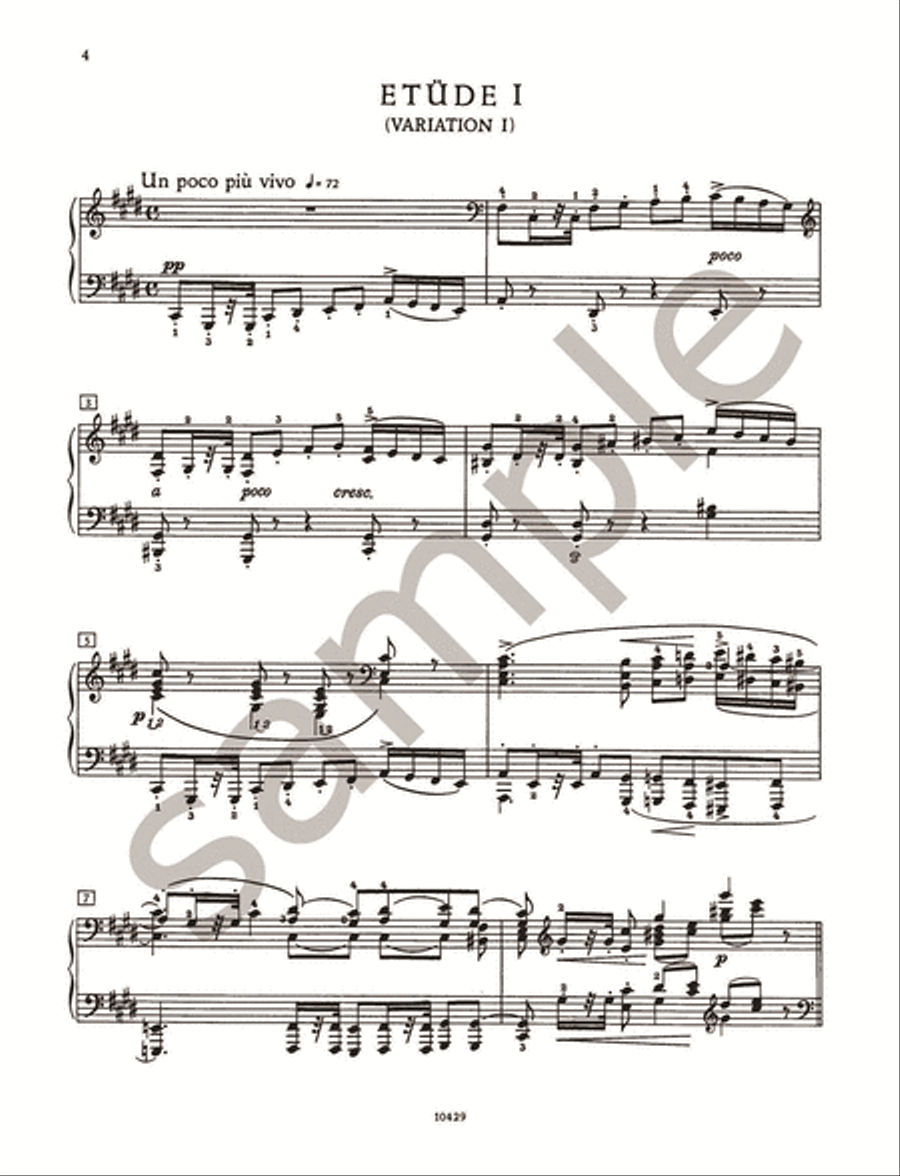 Études symphoniques (in the Form of Variations) Op. 13 for Piano Piano scores gallery preview page 3