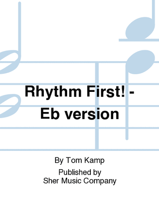 Book cover for Rhythm First! (Eb)