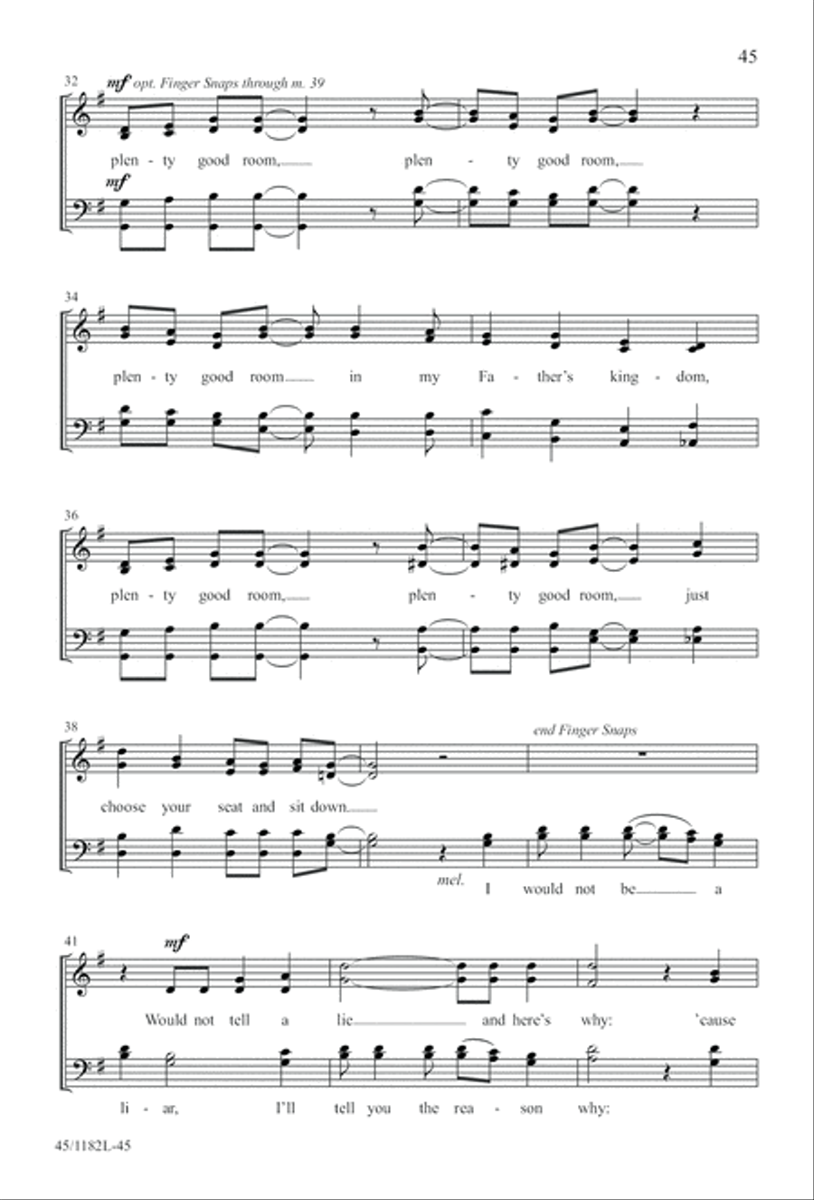 All Around A Cappella 4-Part scores gallery preview page 45