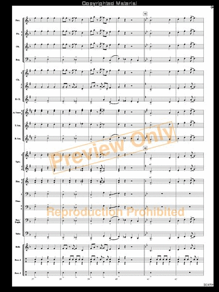 Trombone Tiger Rag Trombone Tiger Rag Concert Band scores gallery preview page 8