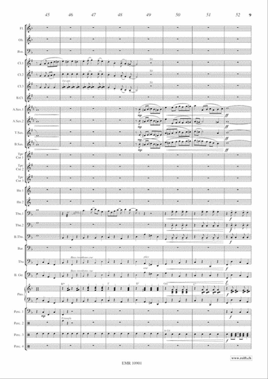Jazzy Winds Jazzy Winds Concert Band scores gallery preview page 10