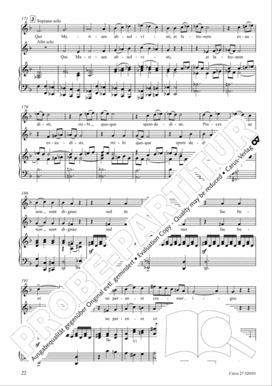 Requiem in D minor 4-Part scores gallery preview page 23