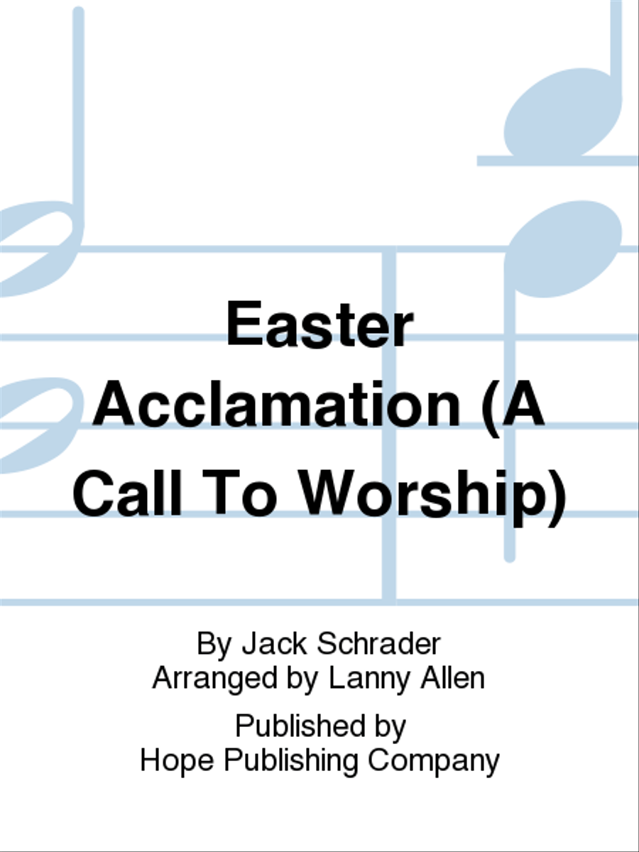 Easter Acclamation Easter Acclamation Choir scores gallery preview page 1